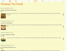 Tablet Screenshot of penelopethefoodie.com